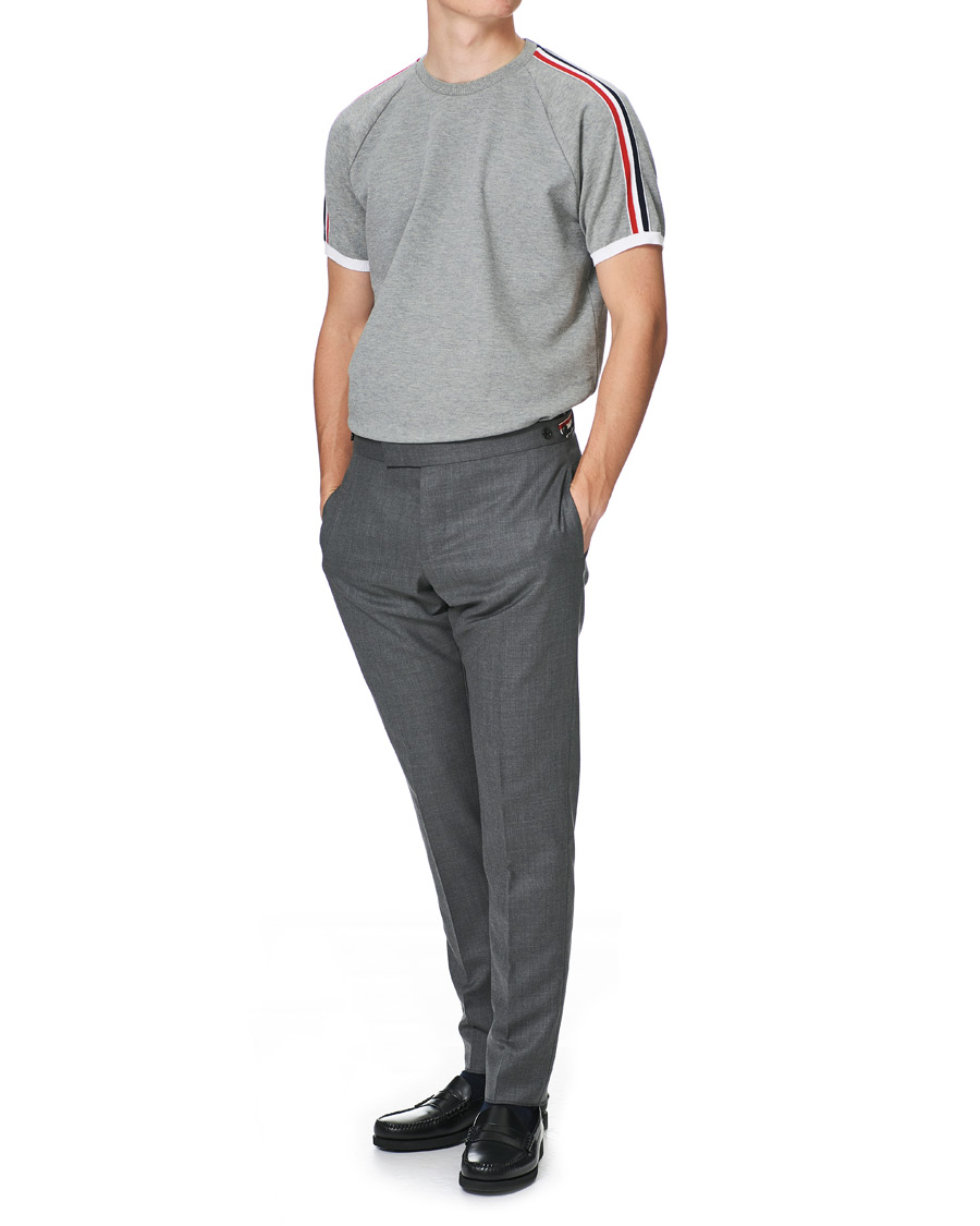 Herre | T-Shirts | Thom Browne | Raglan Sleeve T-Shirt Light Grey