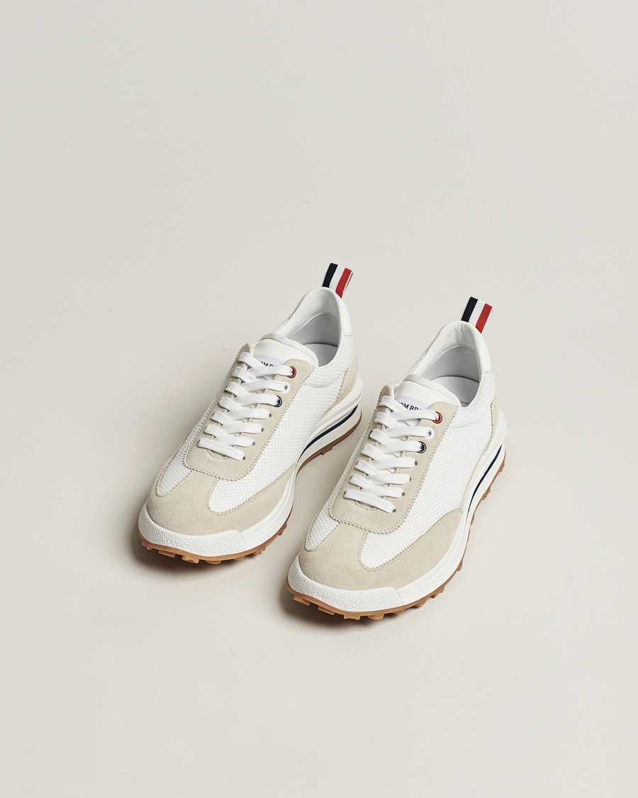 Herre | Sko i ruskind | Thom Browne | Tech Runner White