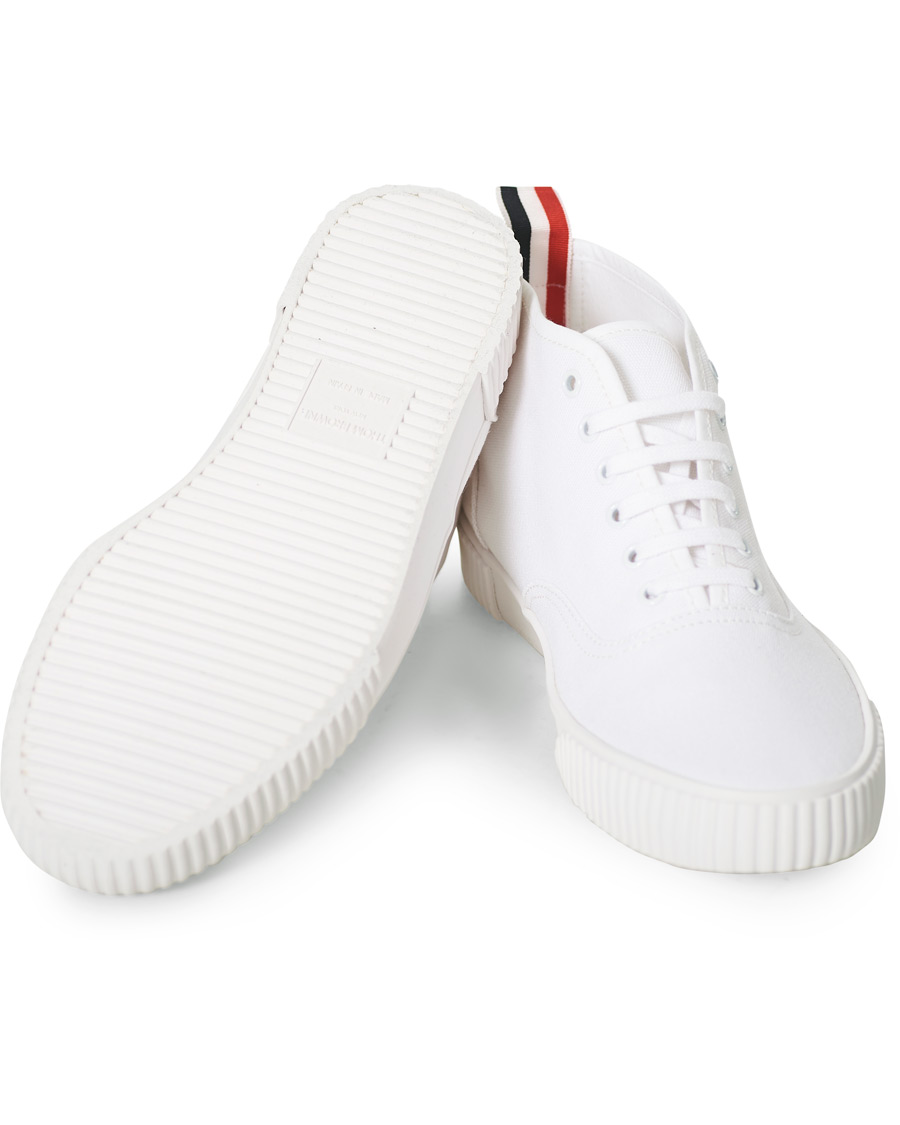 Herre | Thom Browne Mid-Top Heritage Trainers White | Thom Browne | Mid-Top Heritage Trainers White