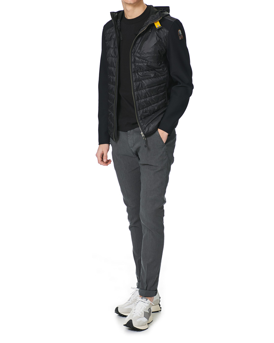 Herre | Trøjer | Parajumpers | Nolan Mesh Hooded Hybrid Black