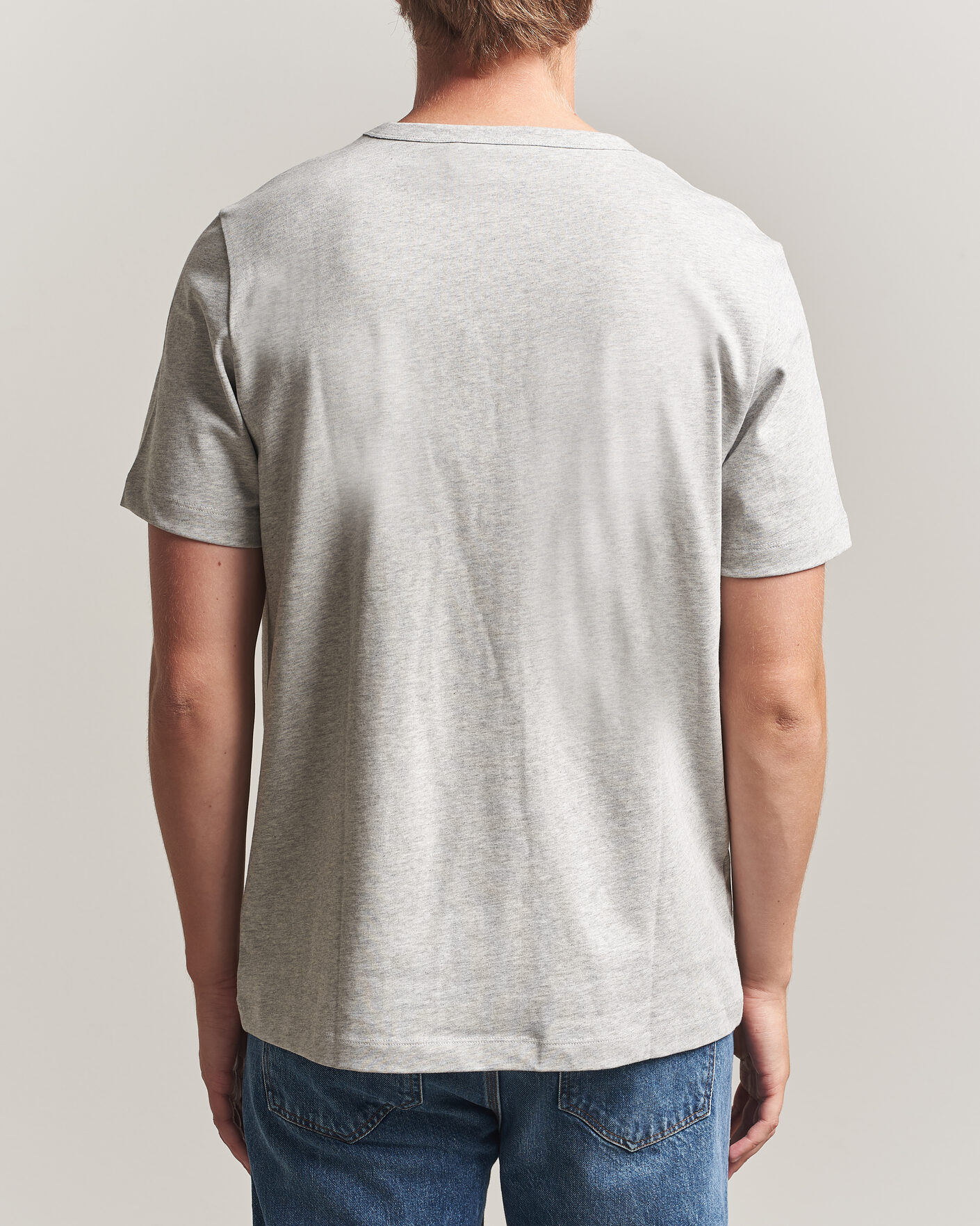 Herre | T-Shirts | A Day's March | Heavyweight T-Shirt Grey Melange