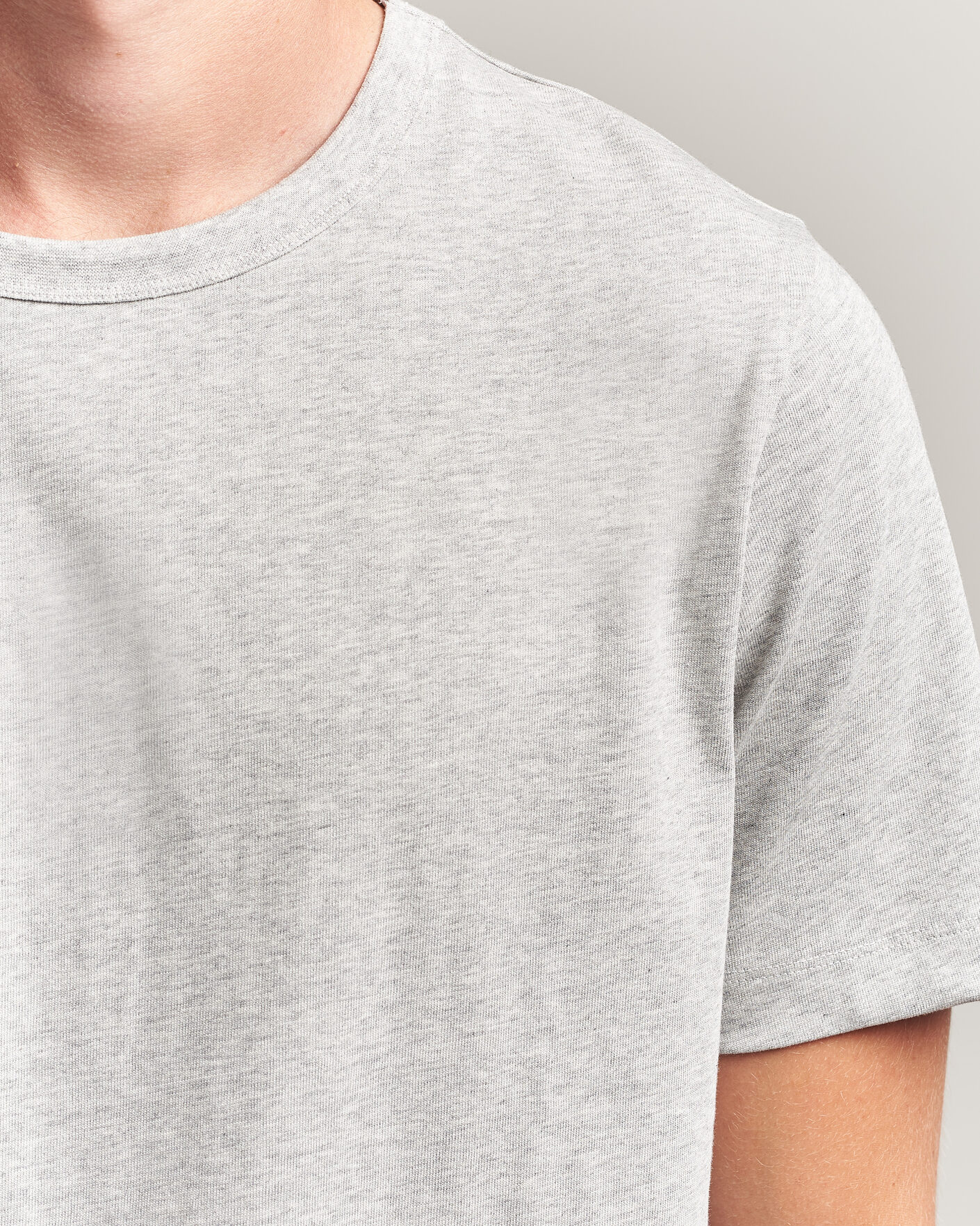 Herre | T-Shirts | A Day's March | Heavyweight T-Shirt Grey Melange