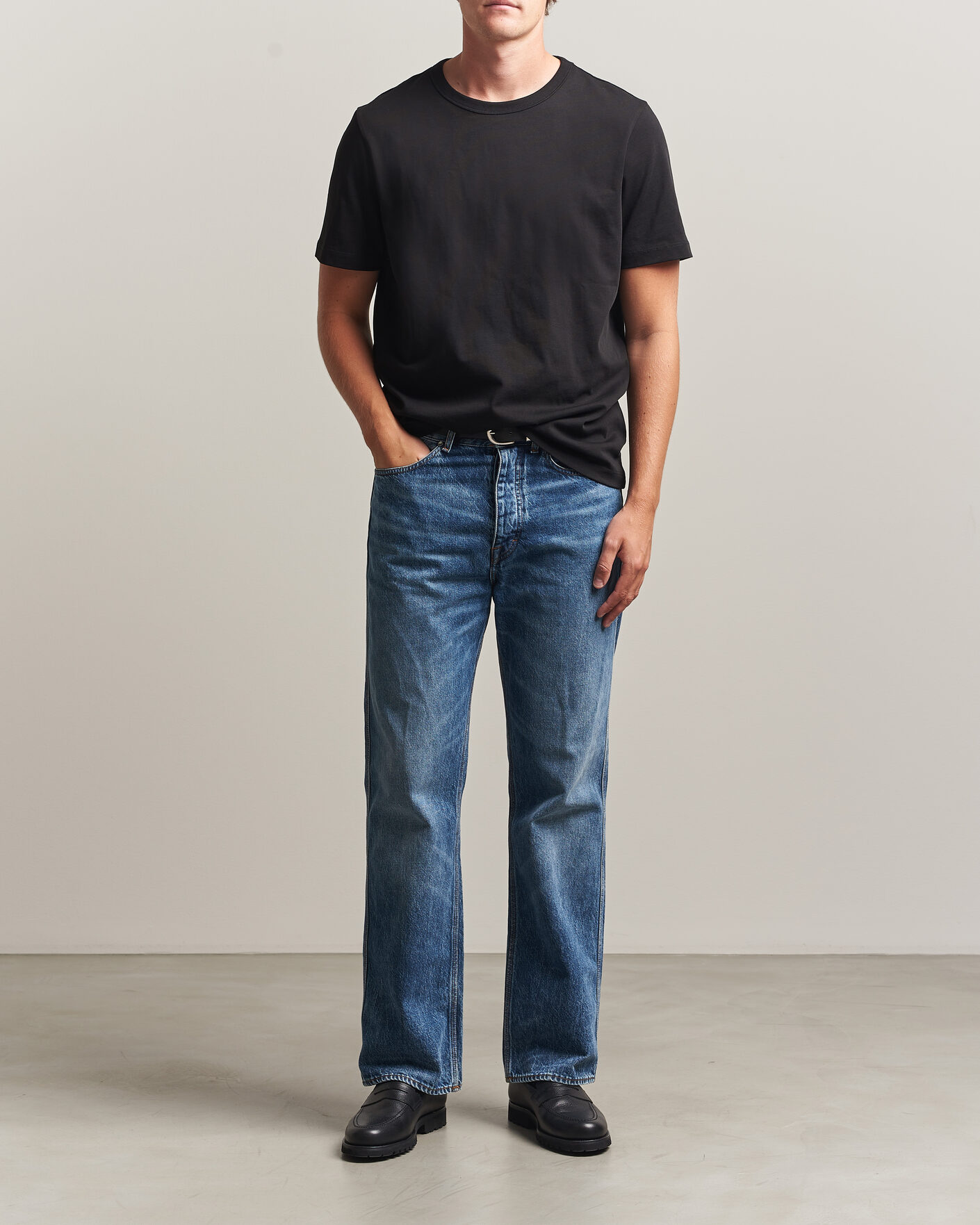 Herre | T-Shirts | A Day's March | Heavyweight T-Shirt Black