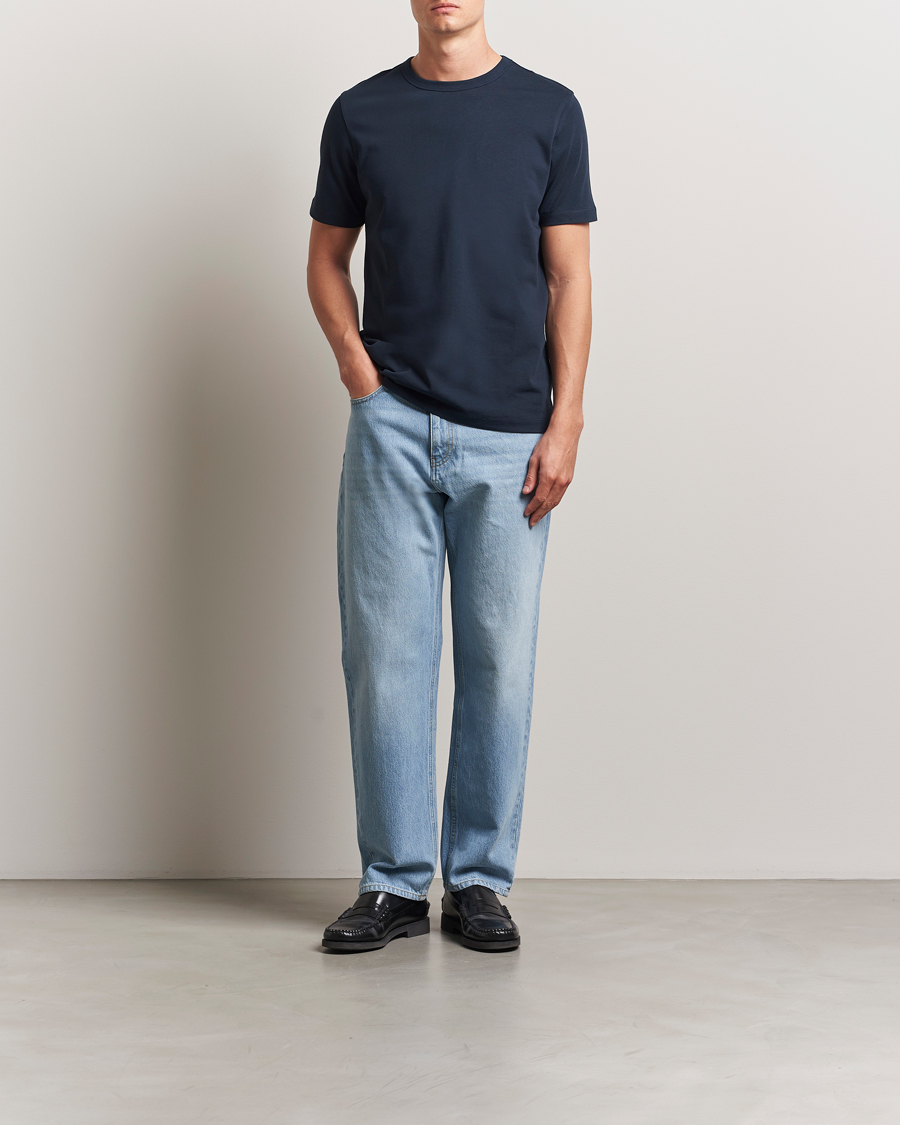 Herre | T-Shirts | A Day's March | Heavyweight T-Shirt Navy