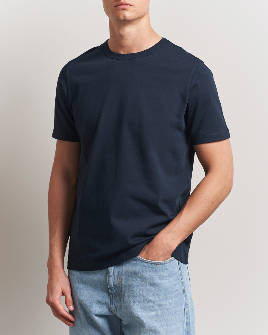 Herre | Kortærmede t-shirts | A Day's March | Heavy Tee Navy