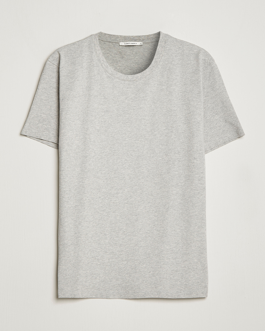 Herre |  | A Day's March | Classic Fit Tee Grey Melange