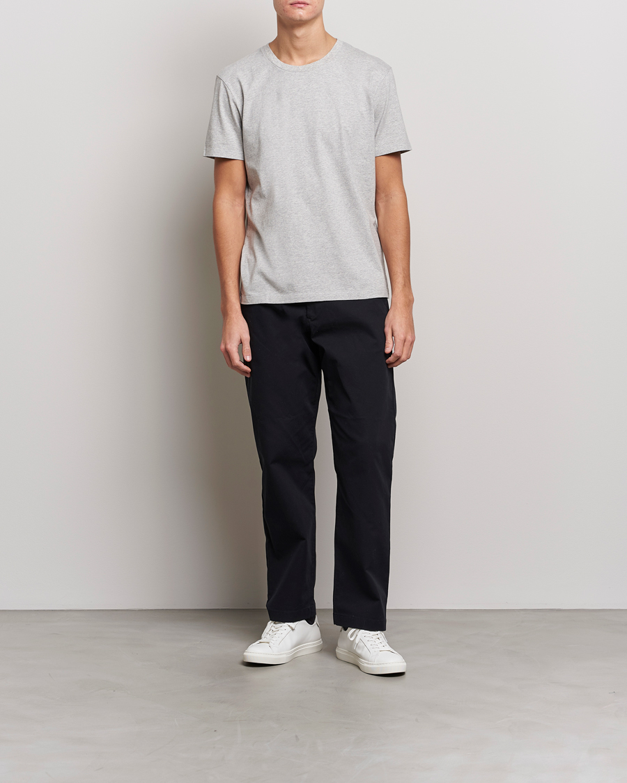 Herre | T-Shirts | A Day's March | Classic Fit Tee Grey Melange