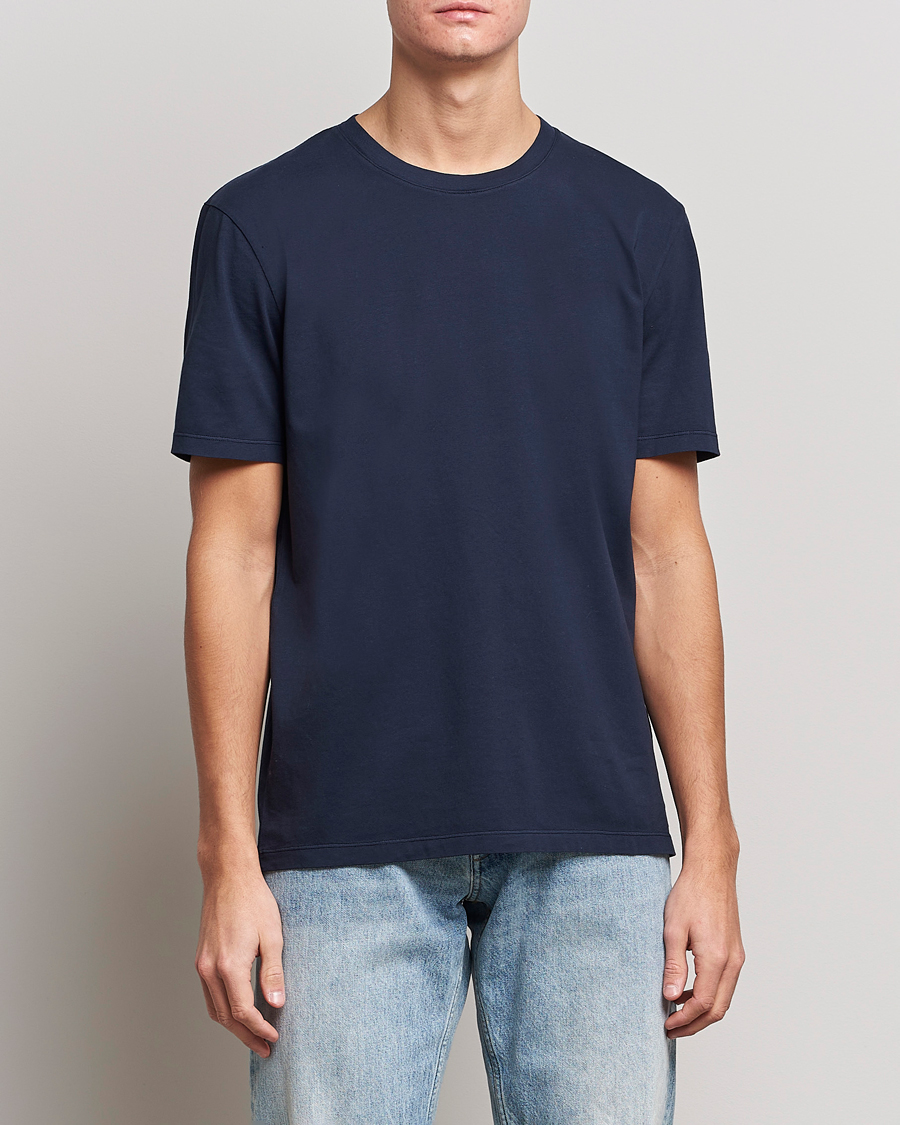 Herre | T-Shirts | A Day's March | Classic Fit Tee Navy