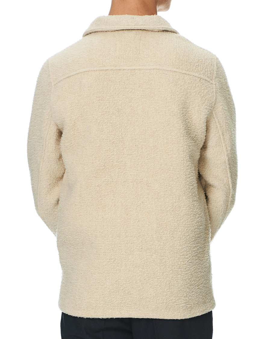 Herre | Skjorter | A Day's March | Rugged Wool Overshirt Ecru