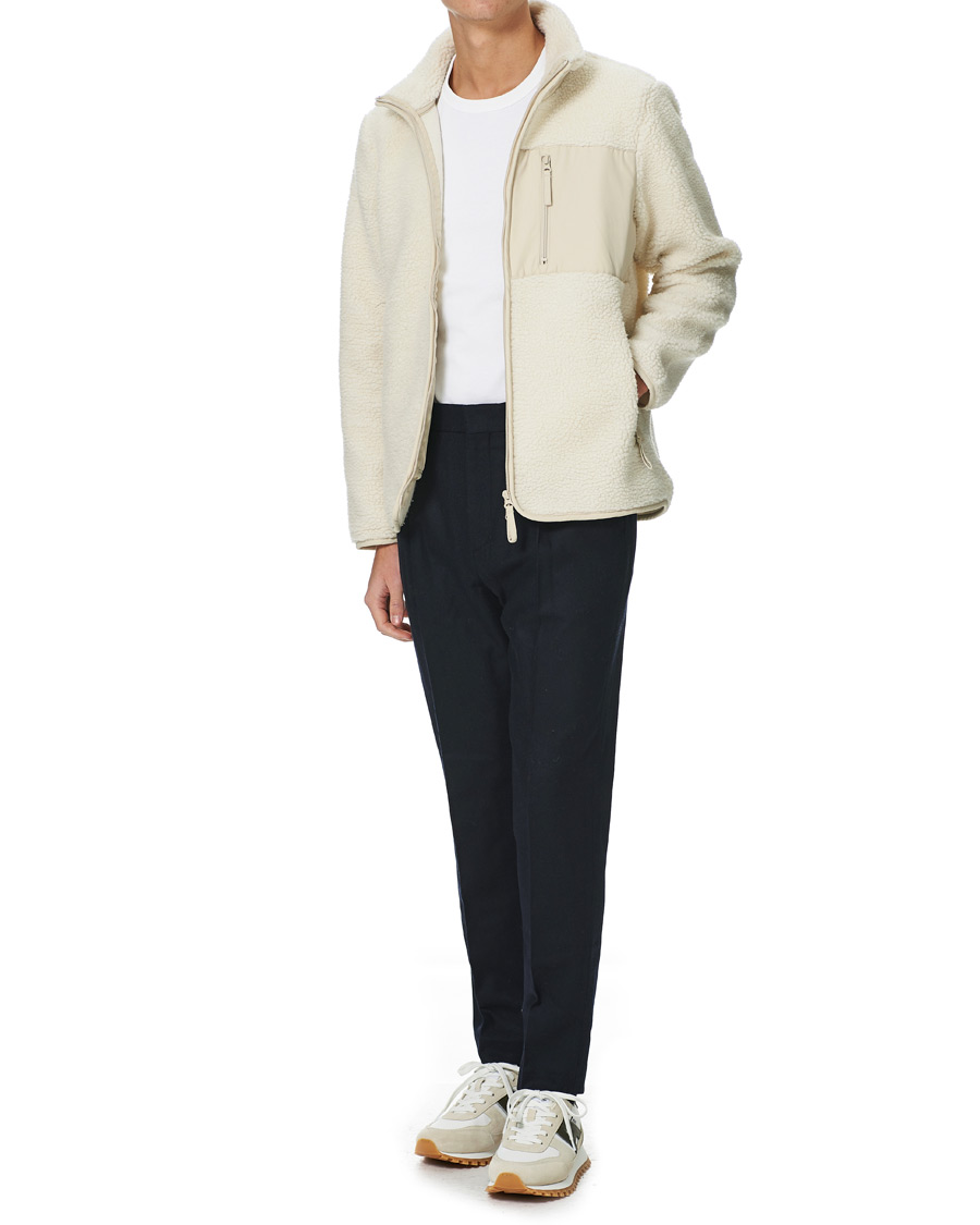 Herre | A Day's March | A Day's March | Granån Recycled Fleece Jacket Off White