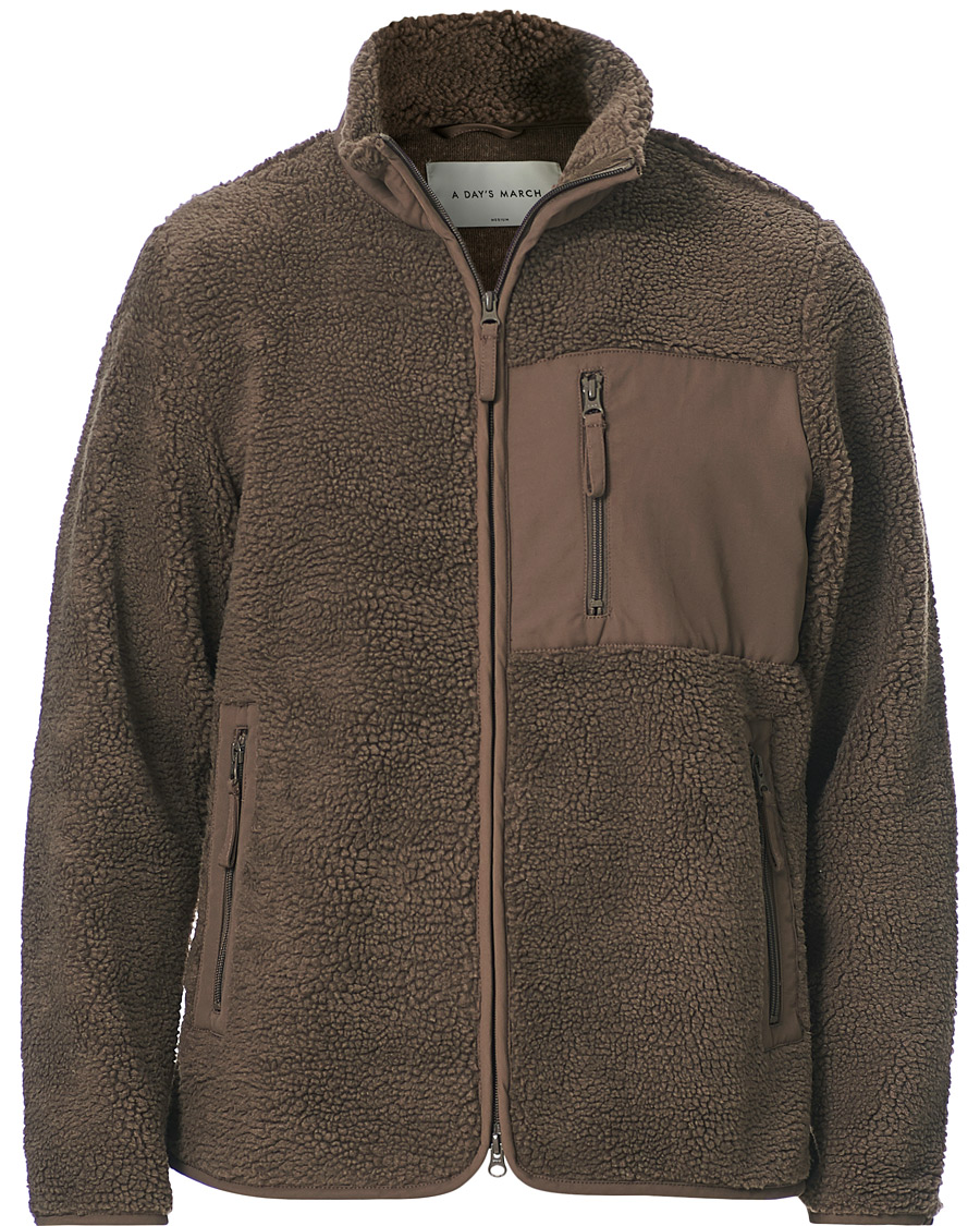Herre | Trøjer | A Day's March | Granån Recycled Fleece Jacket Mole