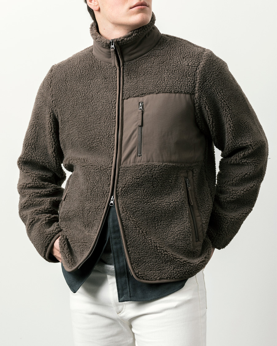 Herre | Trøjer | A Day's March | Granån Recycled Fleece Jacket Mole