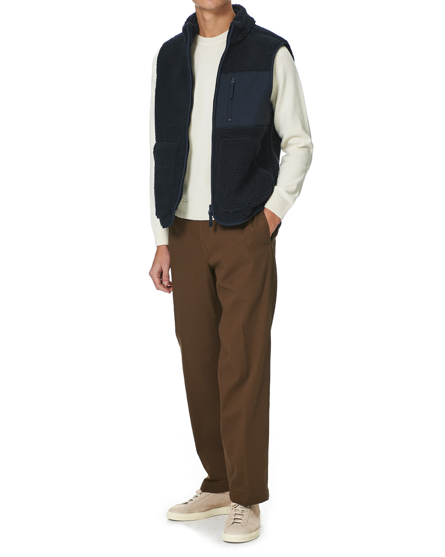 Herre | Trøjer | A Day's March | Arvån Recycled Fleece Vest Navy