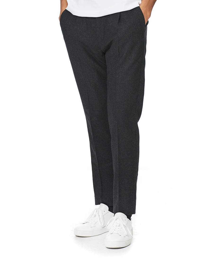Herre | Bukser | A Day's March | Crovie Wool Trousers Grey Melange