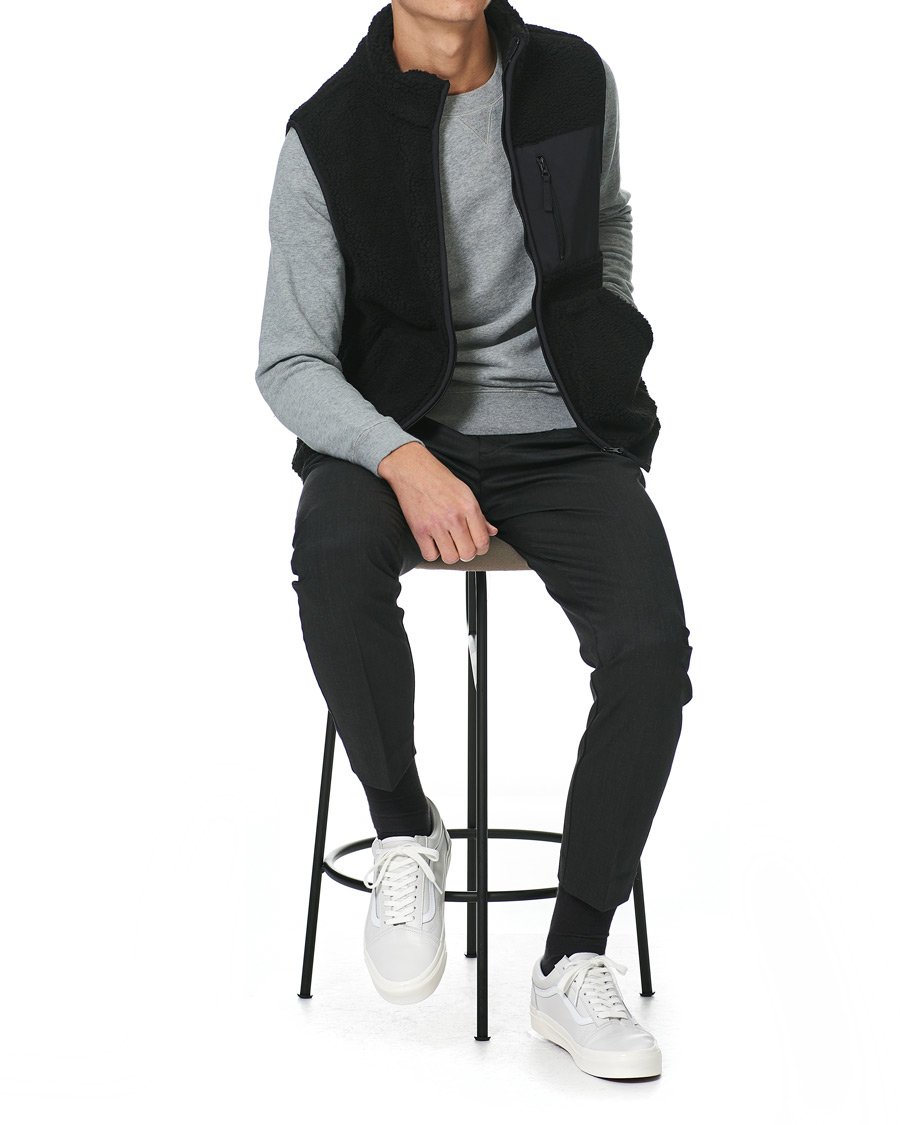 Herre | Bukser | A Day's March | Smart Trousers Wool Twill Charcoal