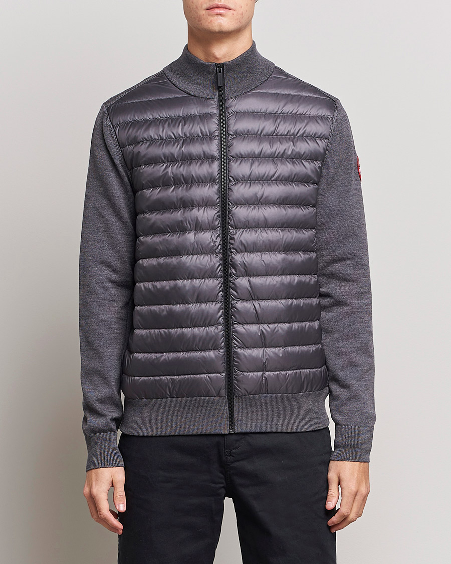 Herre | Trøjer | Canada Goose | Hybridge Knit Packable Jacket Iron Grey