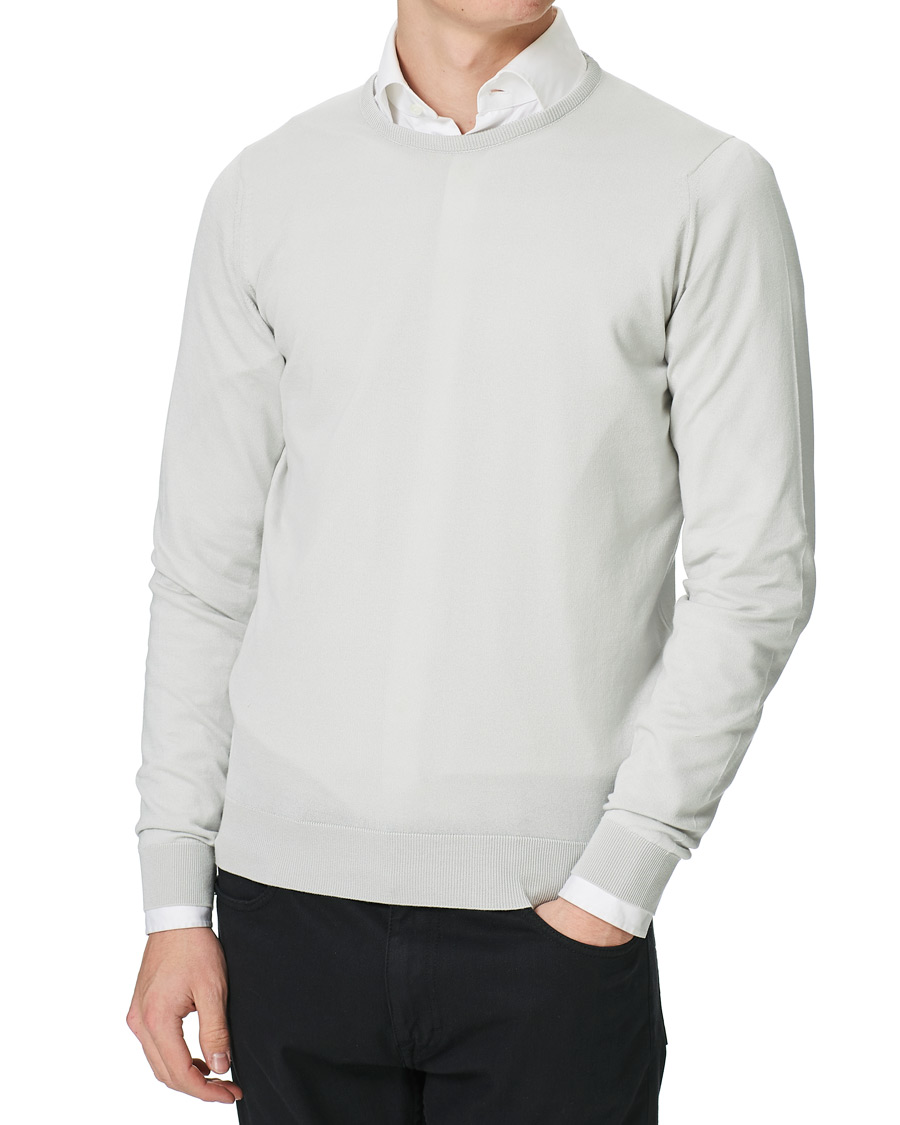 Herre | Trøjer | John Smedley | Hatfield Sea Island Crew Neck Cloud