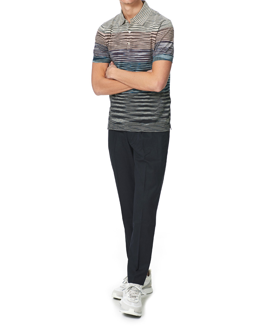 Herre | Polotrøjer | Missoni | Degradé Knitted Short Sleeve Polo Multicolour