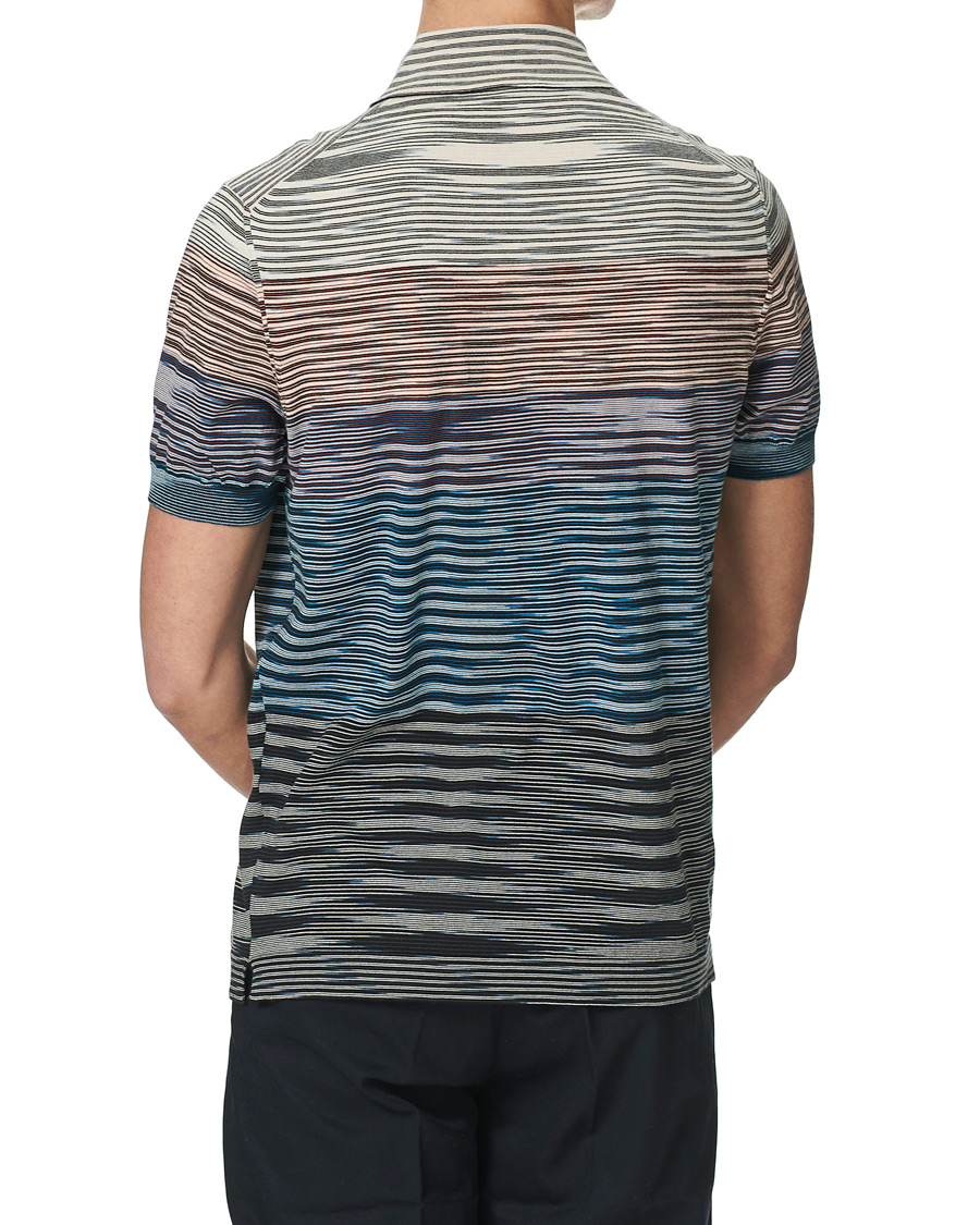 Herre | Polotrøjer | Missoni | Degradé Knitted Short Sleeve Polo Multicolour