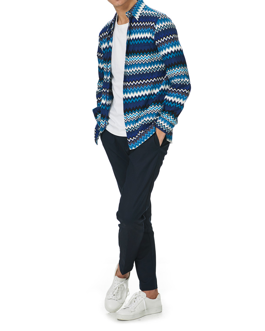 Herre | Skjorter | Missoni | Zig Zag Print Shirt Navy