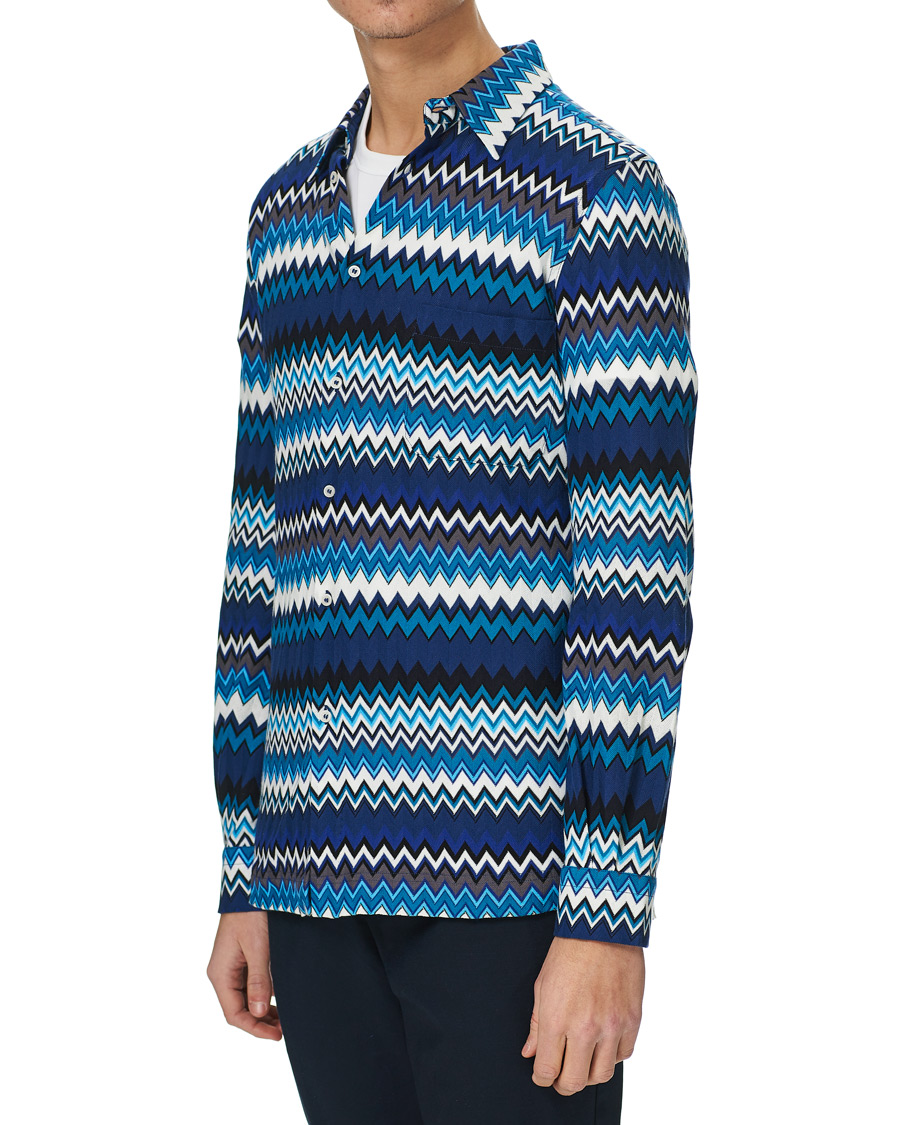 Herre | Skjorter | Missoni | Zig Zag Print Shirt Navy