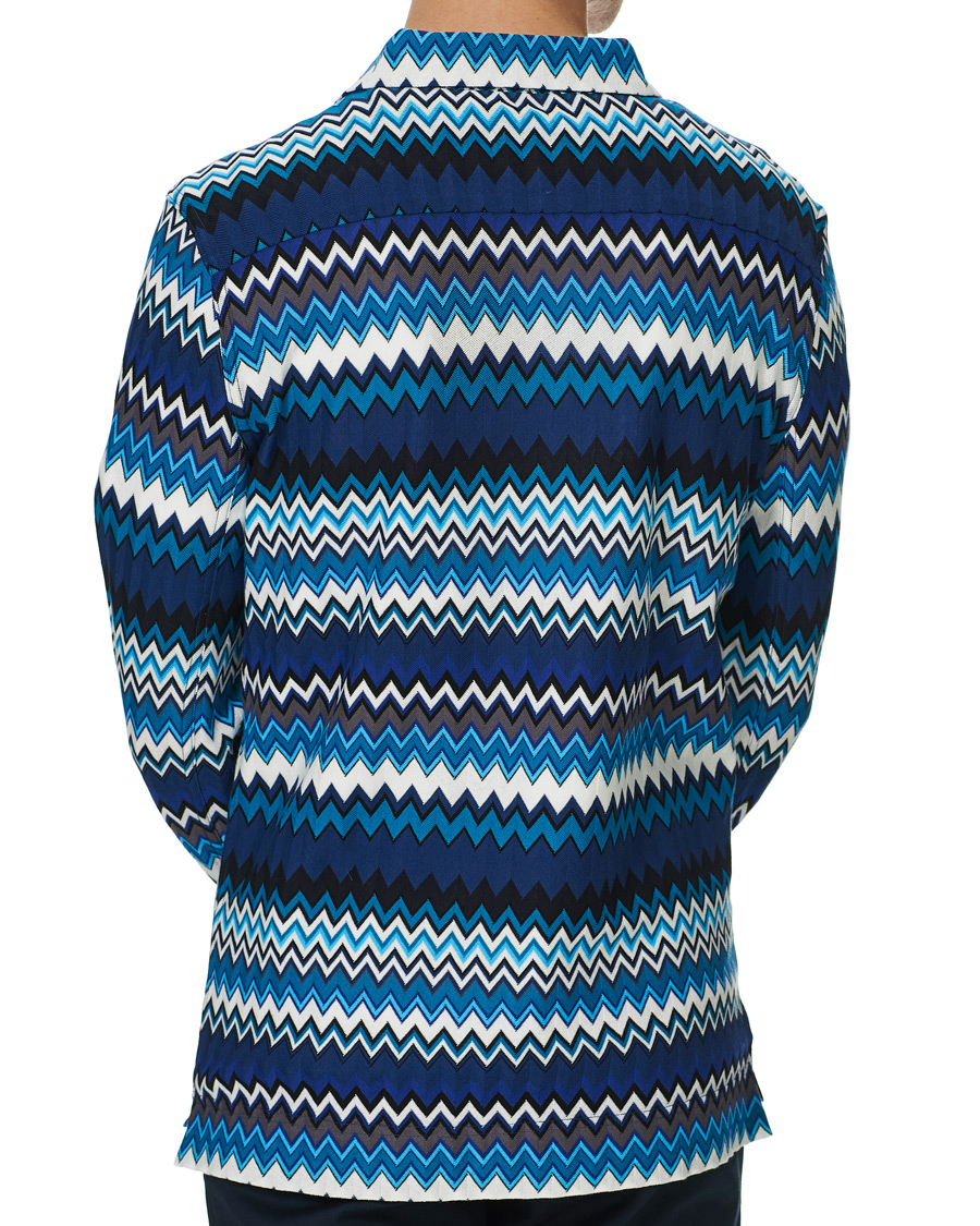 Herre | Skjorter | Missoni | Zig Zag Print Shirt Navy