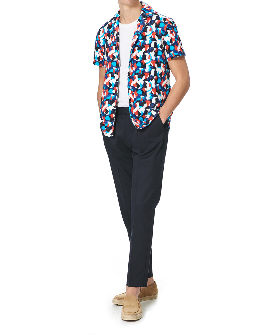 Herre | Polotrøjer | Orlebar Brown | Travis Towelling Moissan Red/Blue