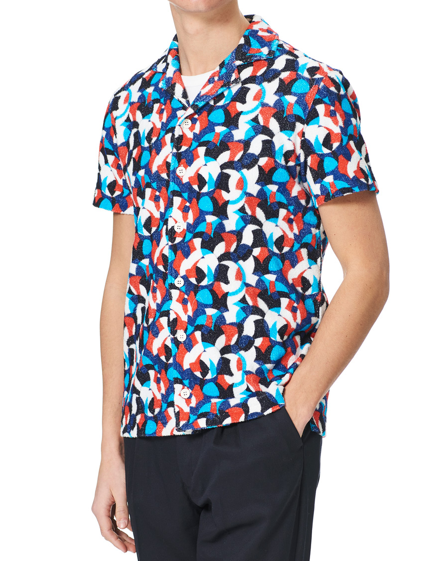 Herre | Polotrøjer | Orlebar Brown | Travis Towelling Moissan Red/Blue