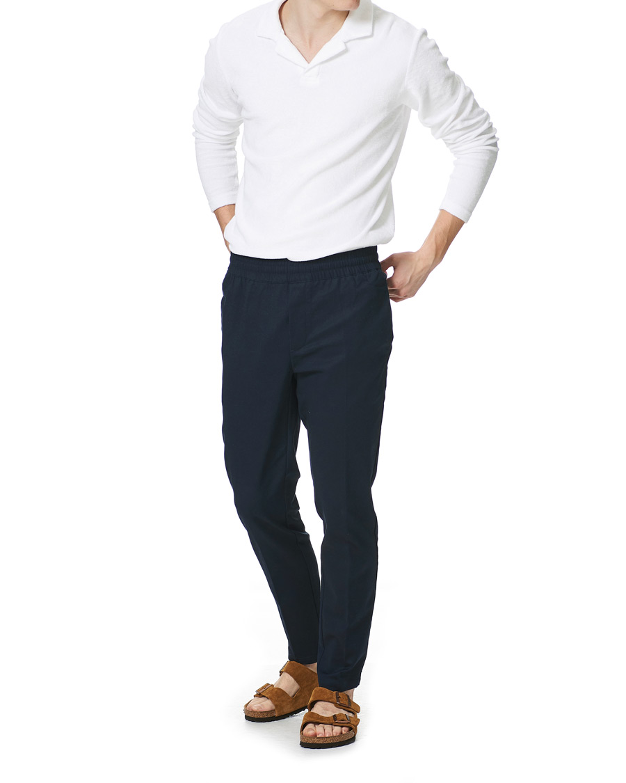 Herre | Trøjer | Orlebar Brown | Terry Long Sleeve Polo White