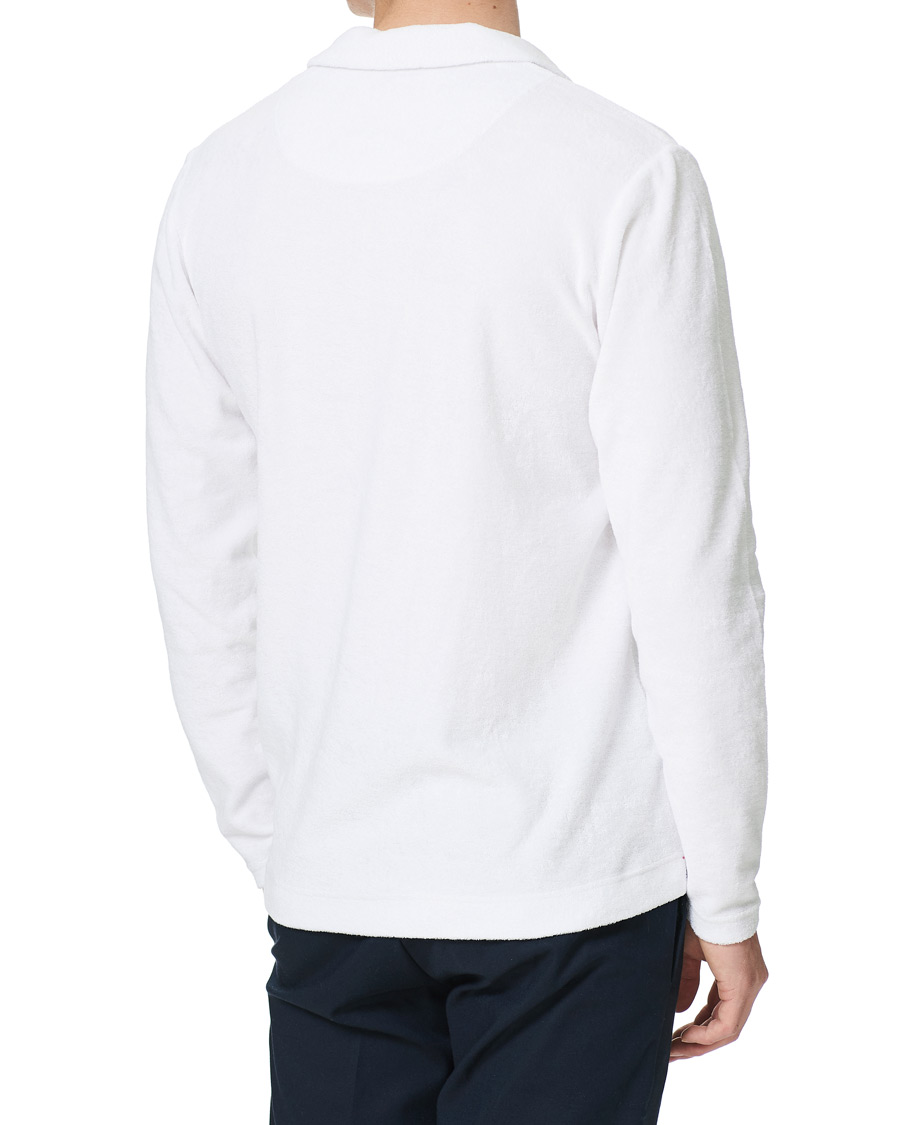 Herre | Trøjer | Orlebar Brown | Terry Long Sleeve Polo White