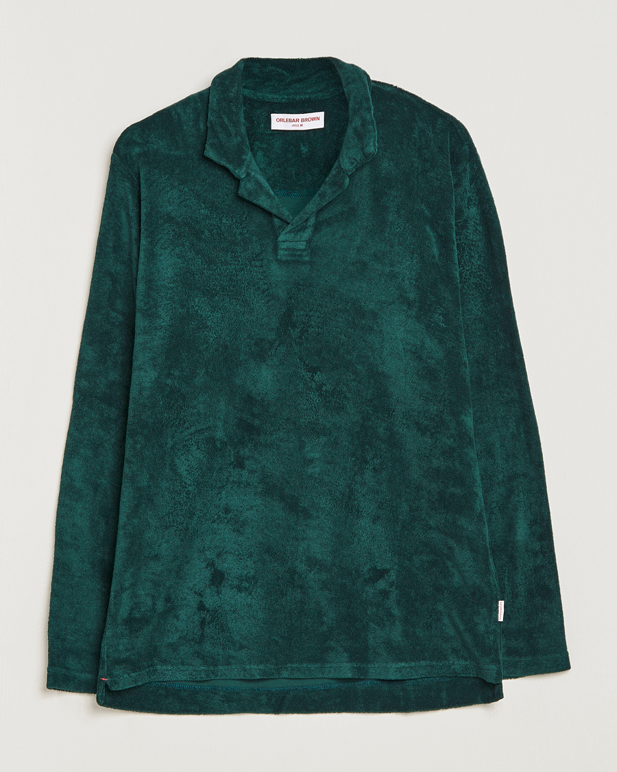 Herre | Trøjer | Orlebar Brown | Terry Long Sleeve Polo Racing Green