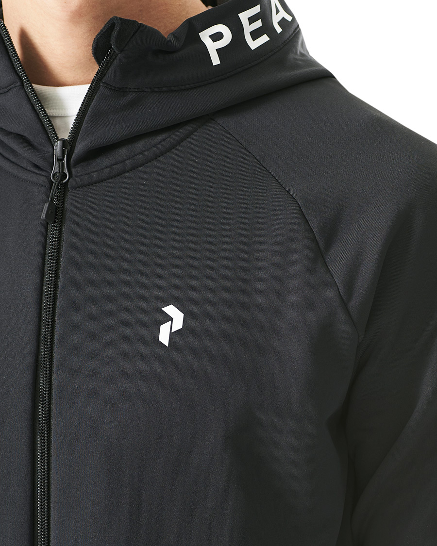 Herre | Trøjer | Peak Performance | Rider Zip Hood Fleece Black