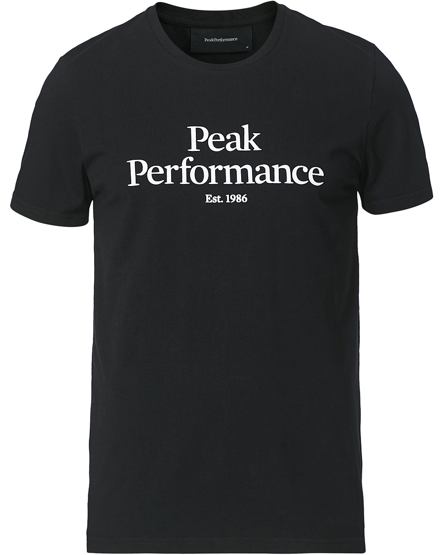 Herre | T-Shirts | Peak Performance | Original Logo Crew Neck Tee Black