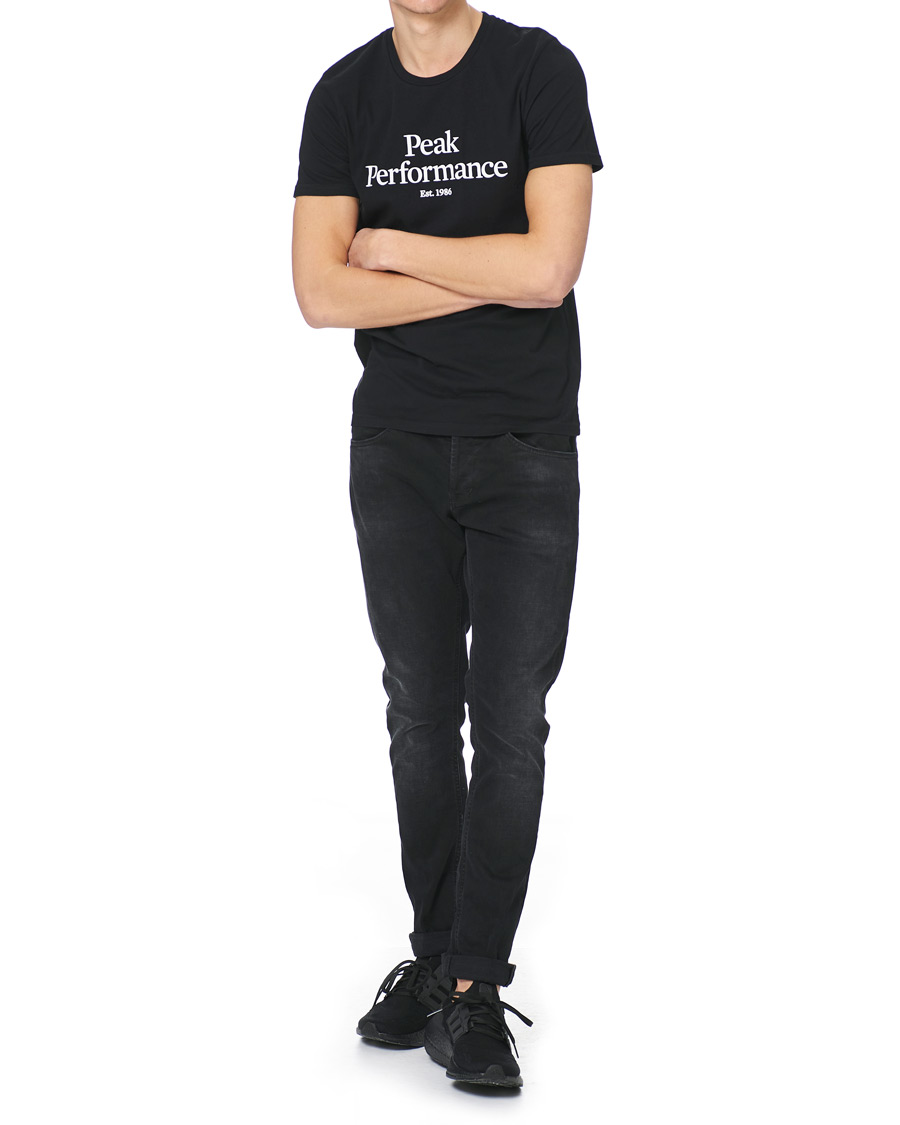 Herre | T-Shirts | Peak Performance | Original Logo Crew Neck Tee Black