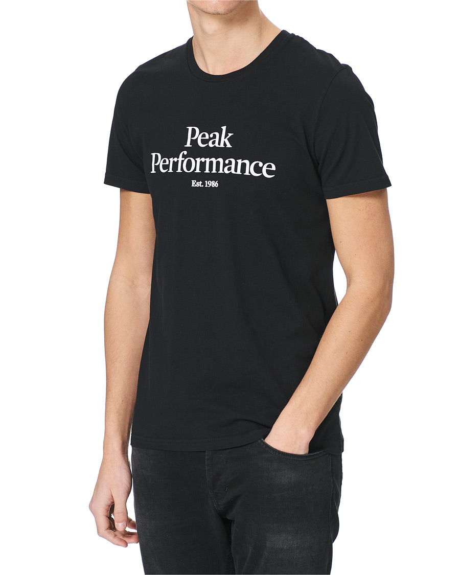 Herre | T-Shirts | Peak Performance | Original Logo Crew Neck Tee Black