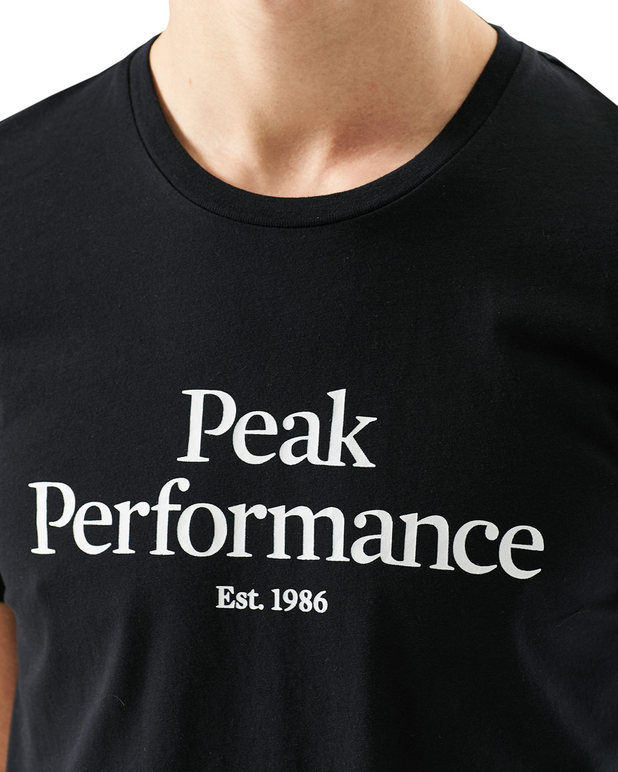 Herre | T-Shirts | Peak Performance | Original Logo Crew Neck Tee Black