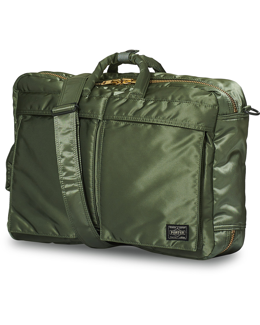Herre | Porter-Yoshida & Co. Tanker 3Way Briefcase Sage Green | Porter-Yoshida & Co. | Tanker 3Way Briefcase Sage Green