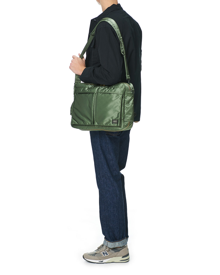 Herre | Porter-Yoshida & Co. Tanker 3Way Briefcase Sage Green | Porter-Yoshida & Co. | Tanker 3Way Briefcase Sage Green