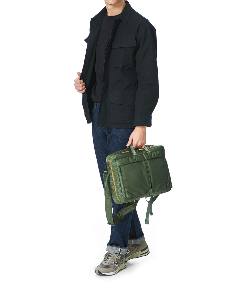 Herre | Porter-Yoshida & Co. Tanker 3Way Briefcase Sage Green | Porter-Yoshida & Co. | Tanker 3Way Briefcase Sage Green