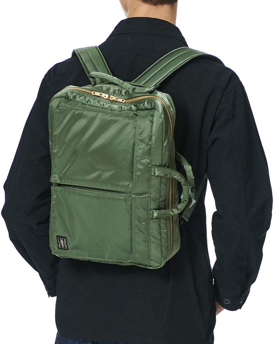 Herre | Porter-Yoshida & Co. Tanker 3Way Briefcase Sage Green | Porter-Yoshida & Co. | Tanker 3Way Briefcase Sage Green