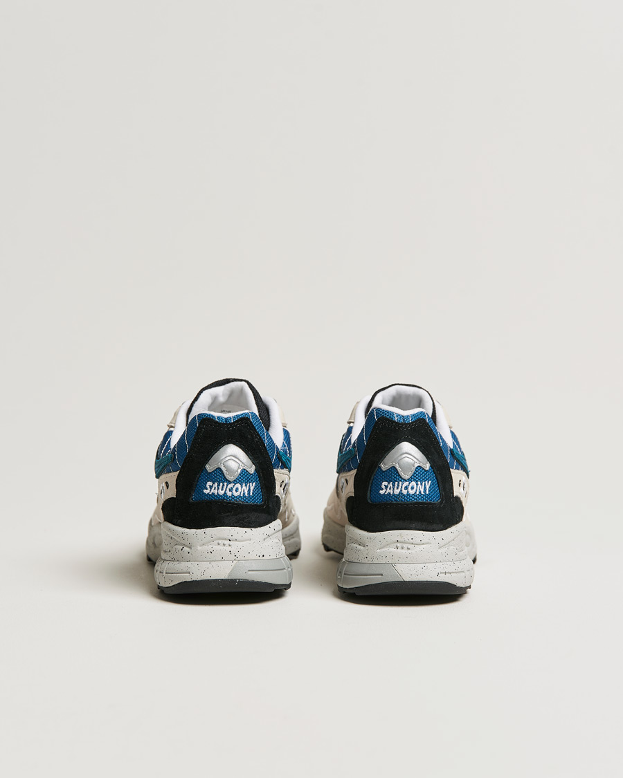 Herre | Saucony Grid Hurricane Sneaker Cream/Blue | Saucony | Grid Hurricane Sneaker Cream/Blue