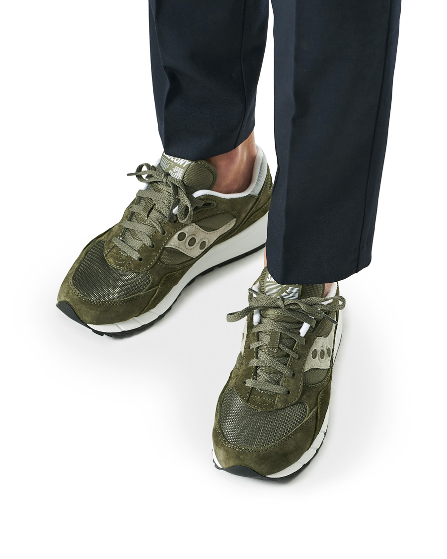 Herre | Saucony Shadow 6000 Sneaker Green/Silver | Saucony | Shadow 6000 Sneaker Green/Silver