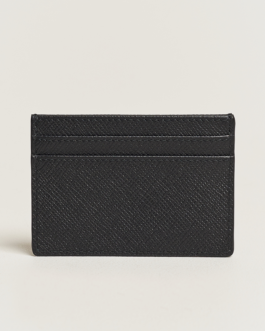 Herre | Smythson | Smythson | Panama Flat Cardholder Black