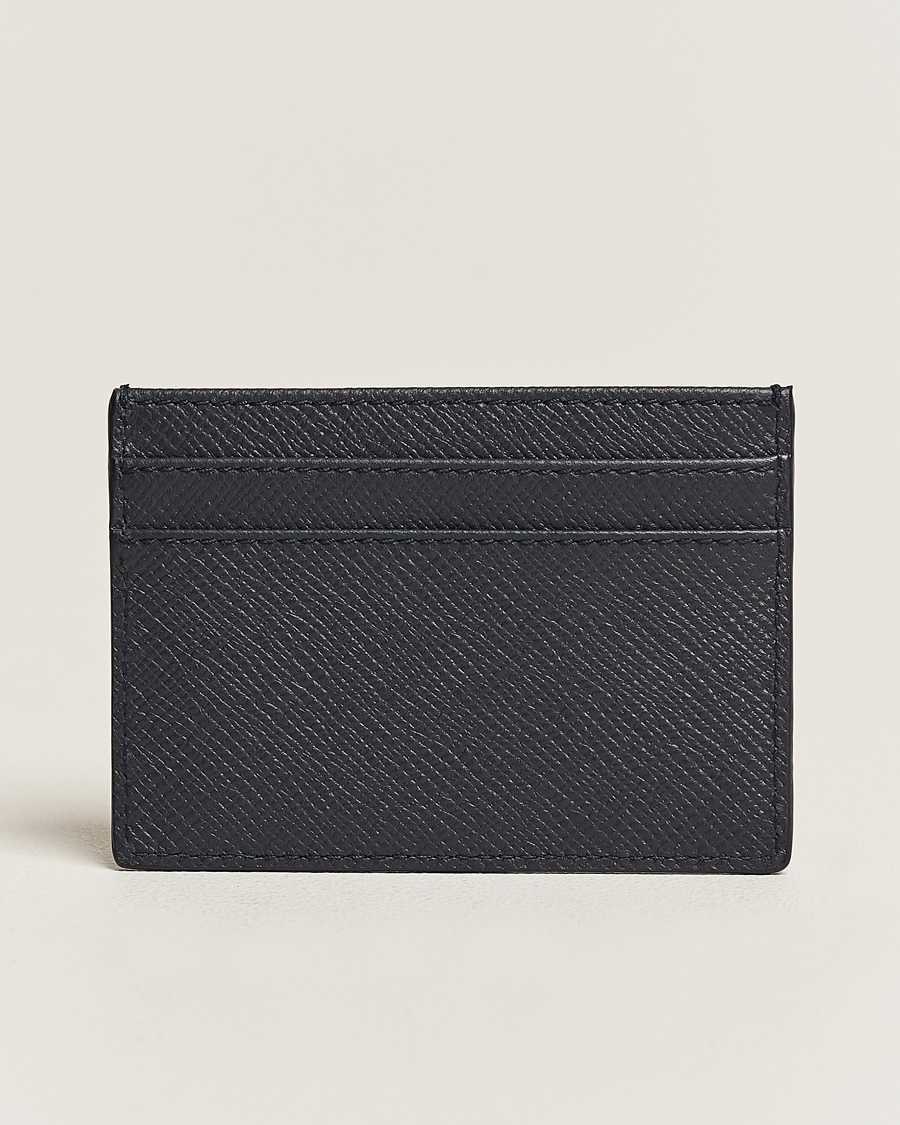 Herre | Punge | Smythson | Panama Flat Cardholder Navy