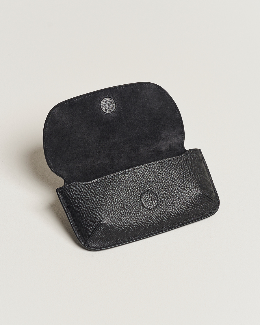 Herre | Solbriller | Smythson | Panama Hard Sunglasses Case Black