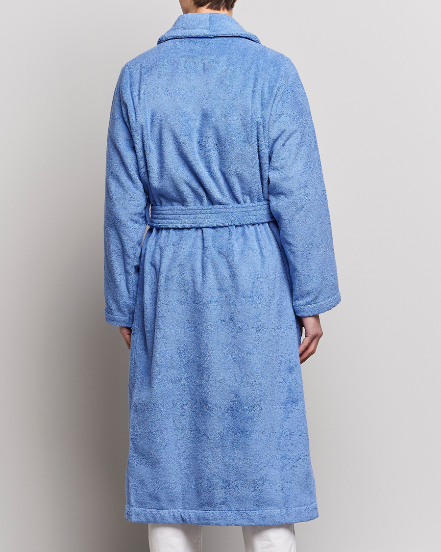Herre | Pyjamas & Morgenkåber | Tekla | Organic Terry Classic Bathrobe Clear Blue
