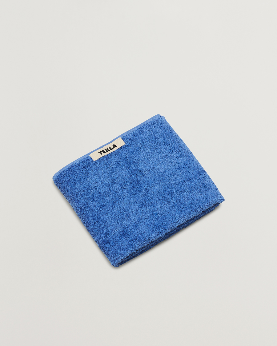 Herre | Tekla Organic Terry Hand Towel Clear Blue | Tekla | Organic Terry Hand Towel Clear Blue
