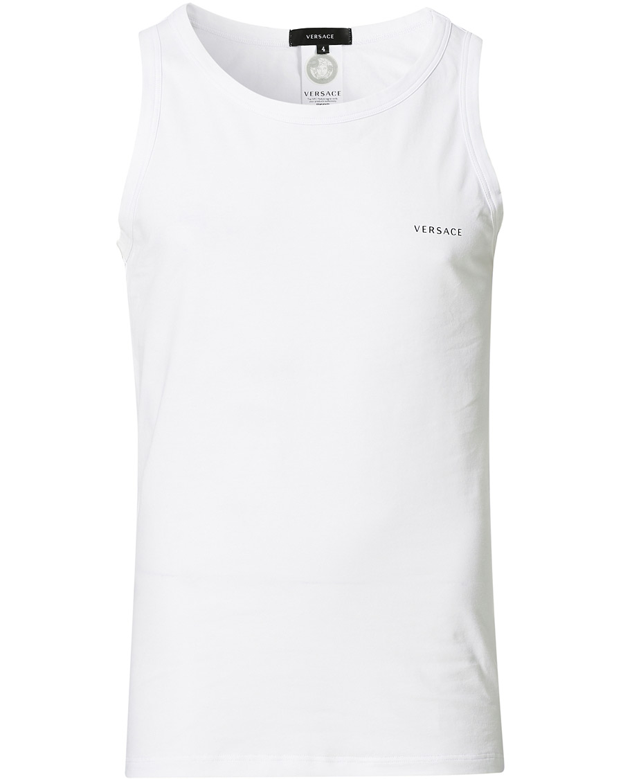 Herre | T-Shirts | Versace | Logo Tank Top White