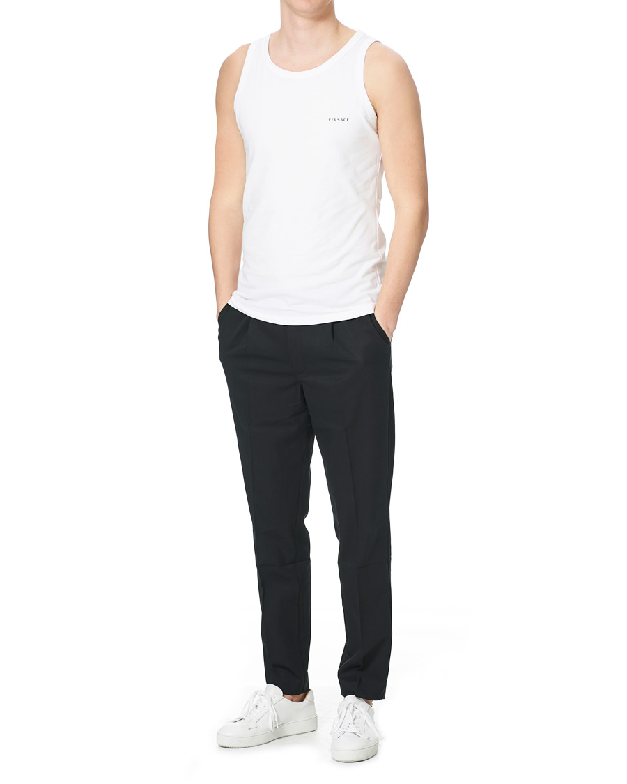 Herre | T-Shirts | Versace | Logo Tank Top White