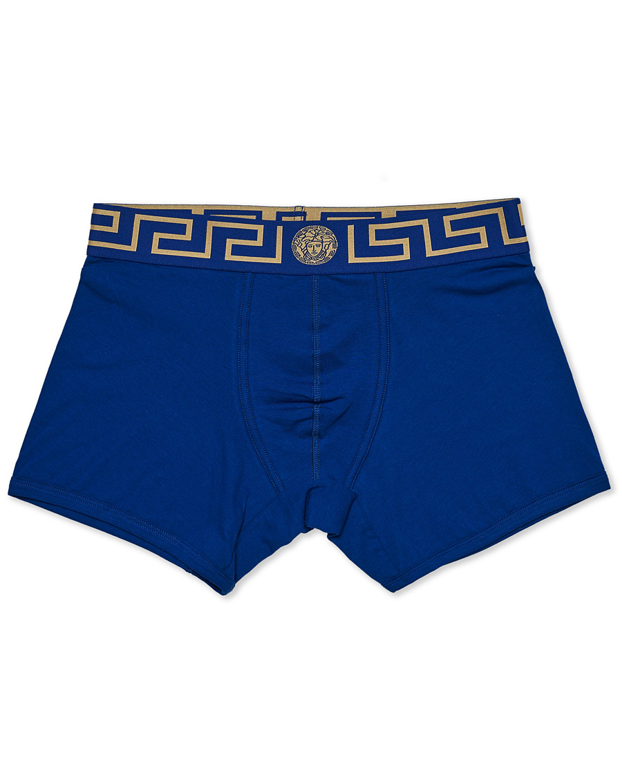 Herre | Undertøj | Versace | Greca Boxer Briefs Blue